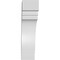 Ekena Millwork 3-in. W x 8-in. D x 12-in. H Pescadero Architectural Grade PVC Knee Brace BRCP03X08X12PEC - alternate 3